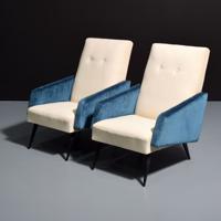 Pair of Lounge Chairs, Manner of Marco Zanuso - Sold for $1,536 on 03-04-2023 (Lot 439).jpg